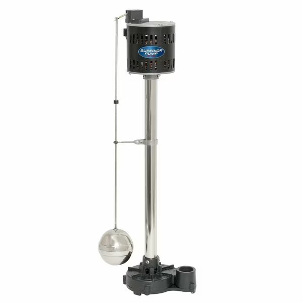 1/3 HP Cast Iron Pedestal Sump Pump, Superior, Mfr#: 92301